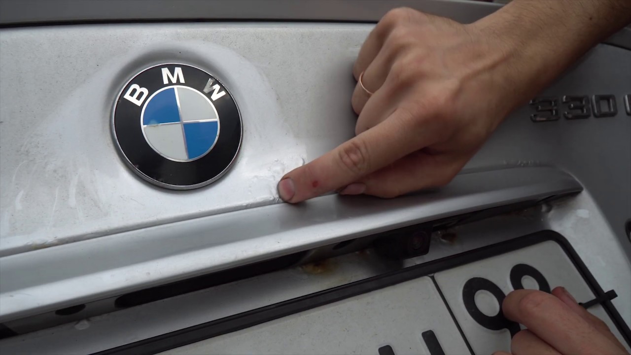 Замена крышки багажника BMW e46