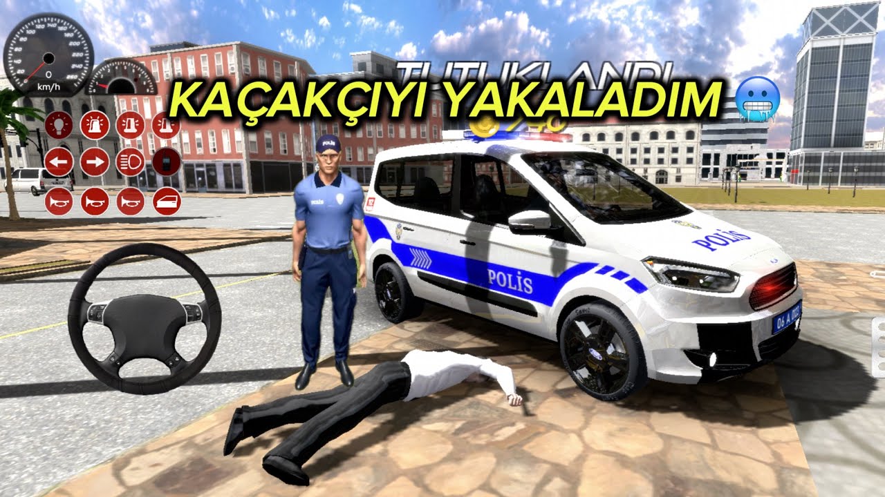 KÜRT KAÇAKÇIYI YAKALADIM!!!🥶 TÜRK POLİSİ ARABA OYNU 🫡🚔 #türkpolisi #polisoynu #police #polisarabası 