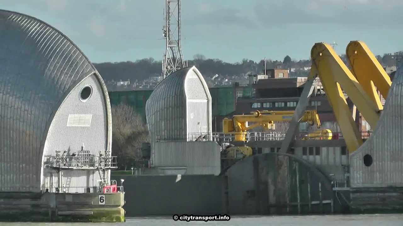 Flooding Emergency: London's River Thames Barrier In Action!