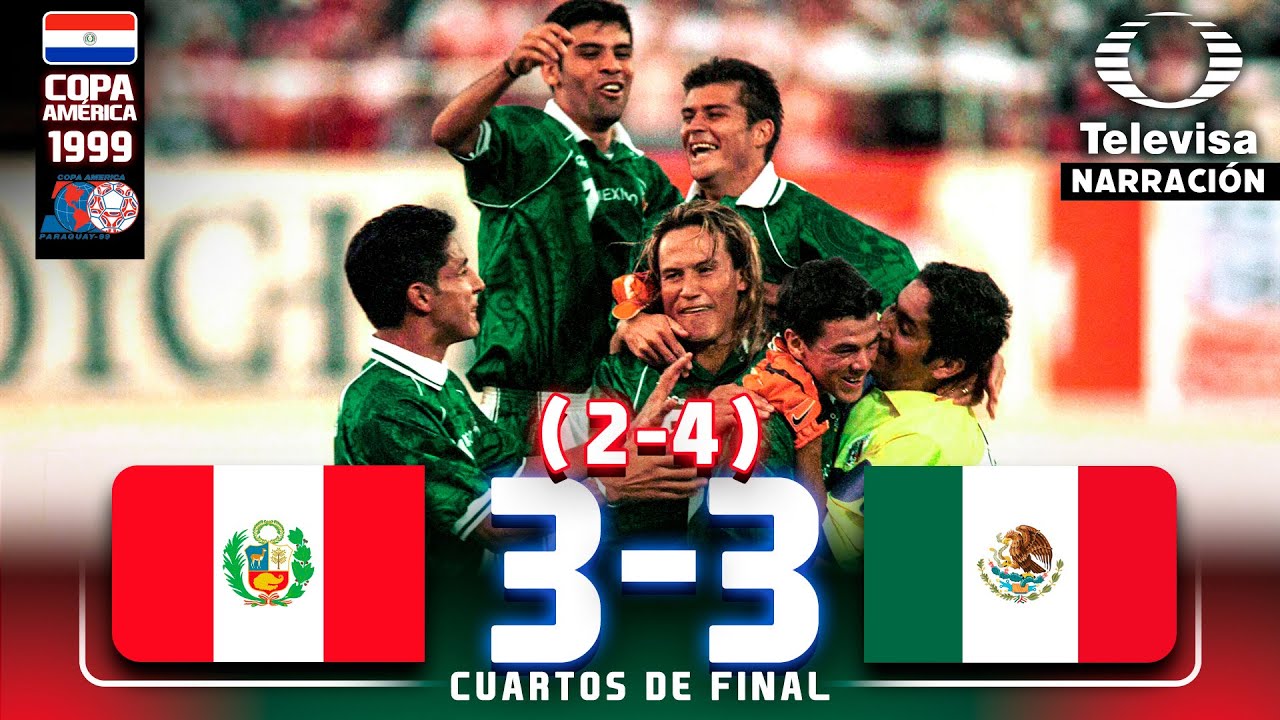 Narración TELEVISA 🎙️ MÉXICO vs Perú - Cuartos de final Copa América 1999