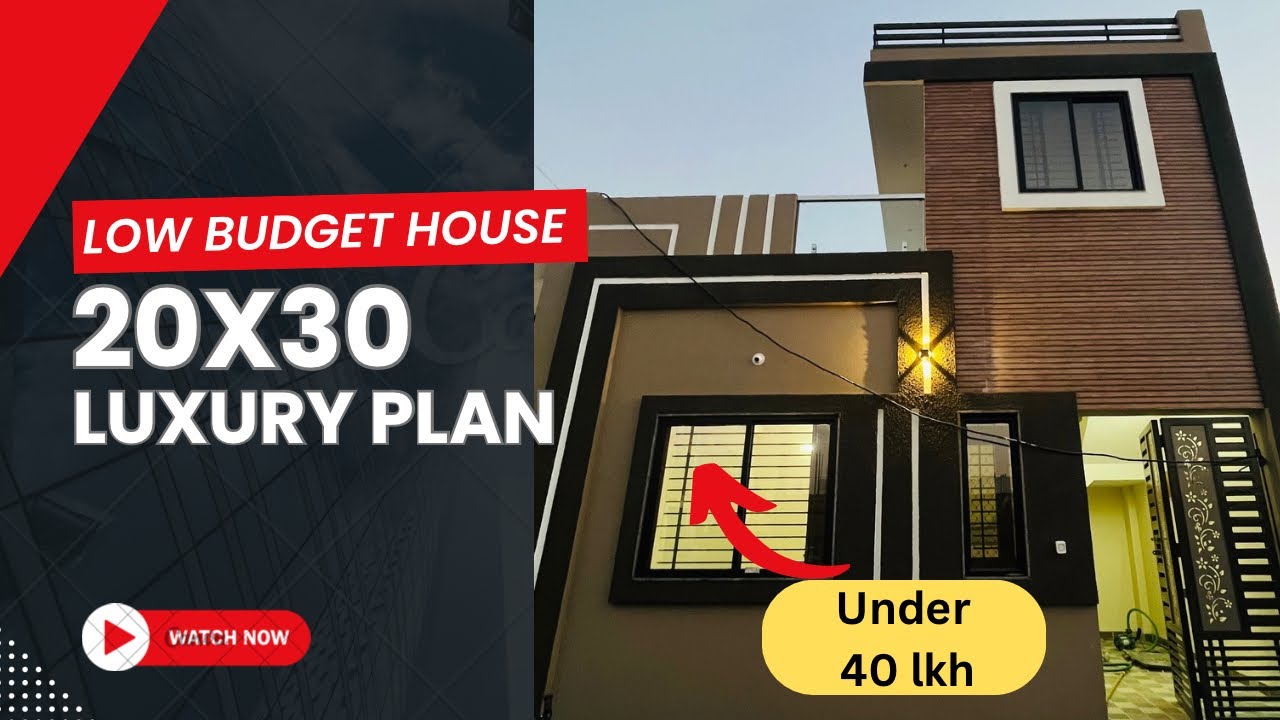 Low Budget 1BHK House Design | 20x30 East Facing Home Under ₹40 Lakh | LATEST PLAN