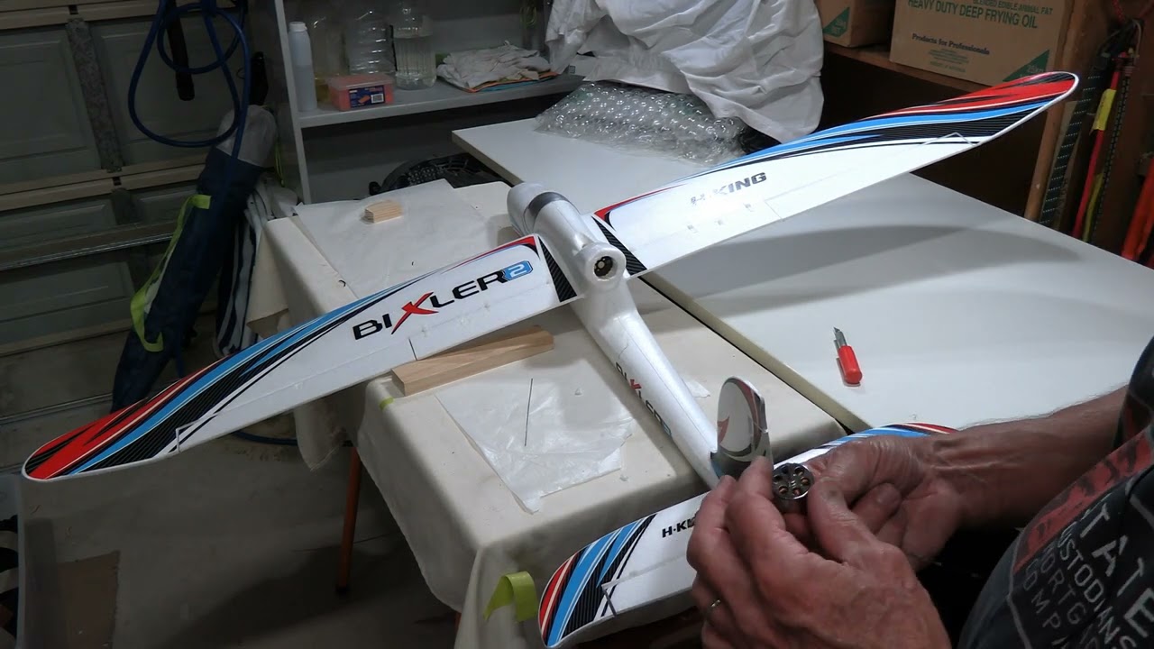 Bixler2 RC Sailplane Water Damage Repair