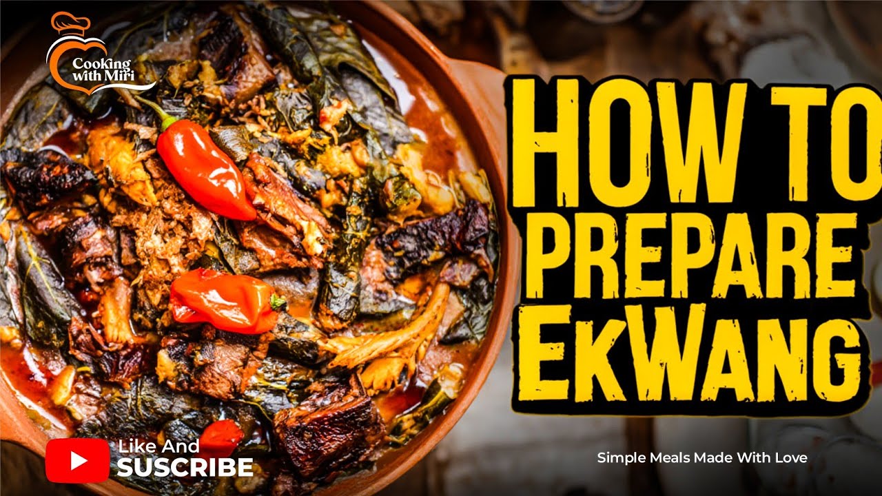 How to prepare EKWANG 🧆🥗: one of the richest delicacies in West African cuisine! #cookingvideo 