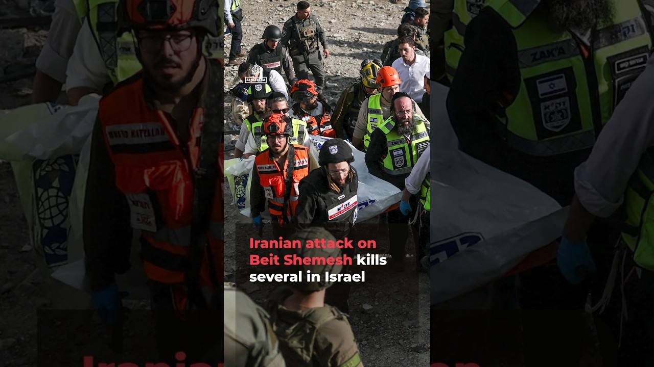 Iranian attack on Beit Shemesh kills several in Israel | AJ#shorts