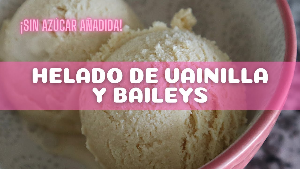 Helado de vainilla y Baileys ¡sin azúcar añadida! Cómo usar el accesorio para helados de KitchenAid