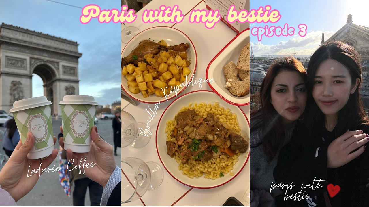 VLOG 🇫🇷 أوقات ممتعة مع صديقتي 🎀 تجربة مطعم فرنسي مشهور 🍽️ catching up with the girls✨ 💕 (episode 3)