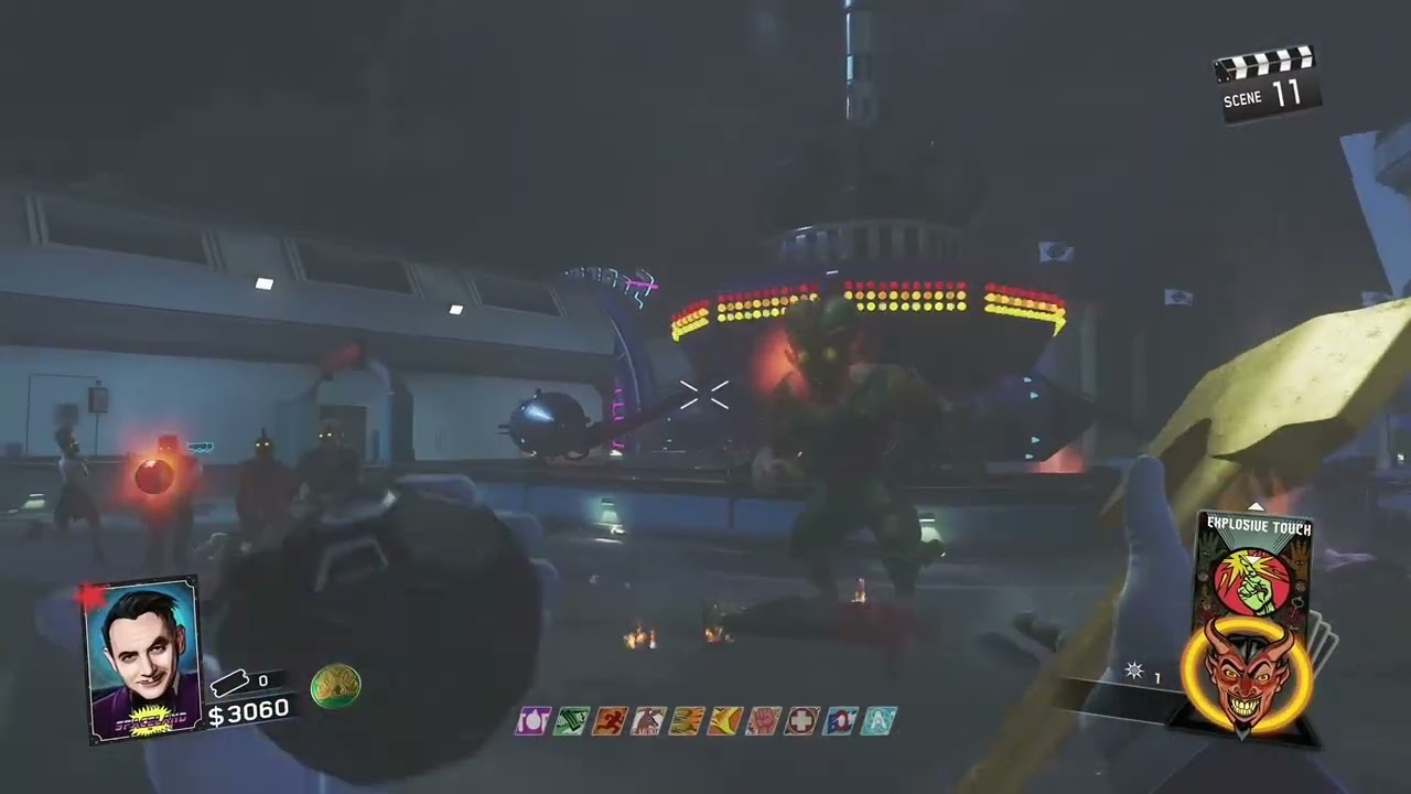 Zombies in spaceland round 25, axe only!