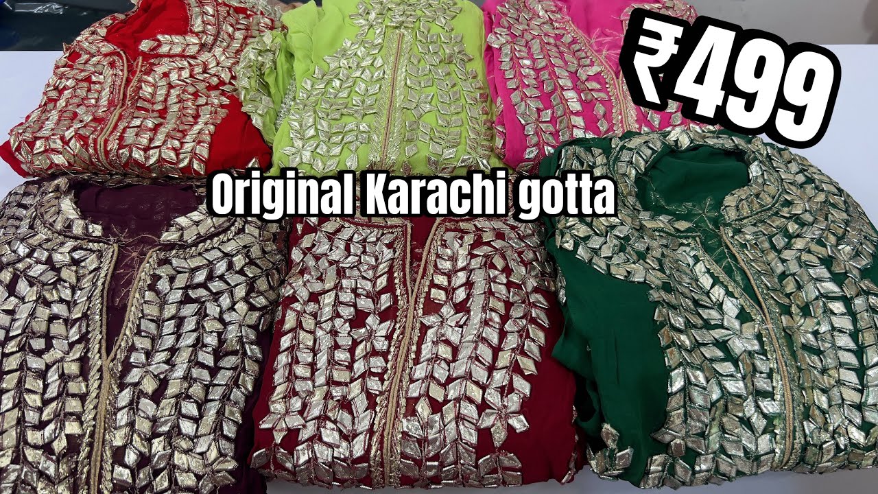 Hyderabad cheapest handwork gotta suit | designer boutique suits | cod available | pure cotton suits