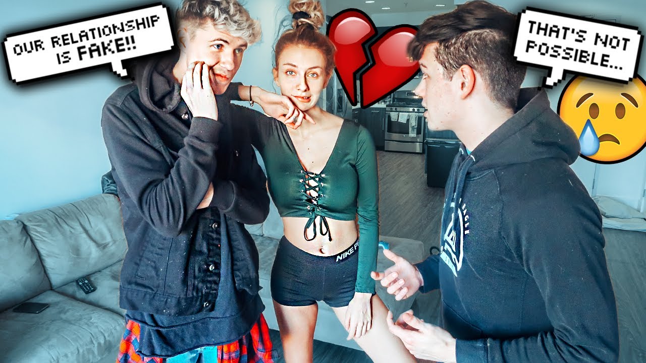 Telling Our BEST FRIEND Our RELATIONSHIP is FAKE PRANK