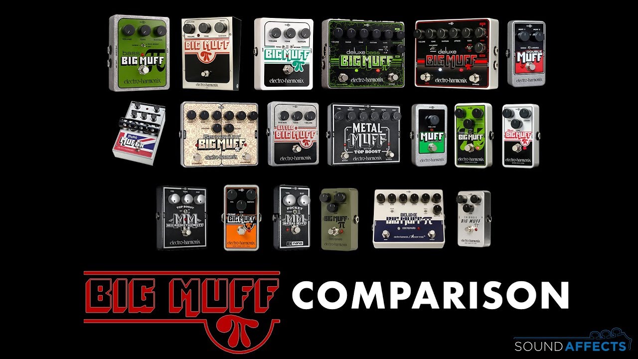 Electro Harmonix Big Muff Comparison: 19 Pedals  - The Great British Muff Off Video! 🇬🇧