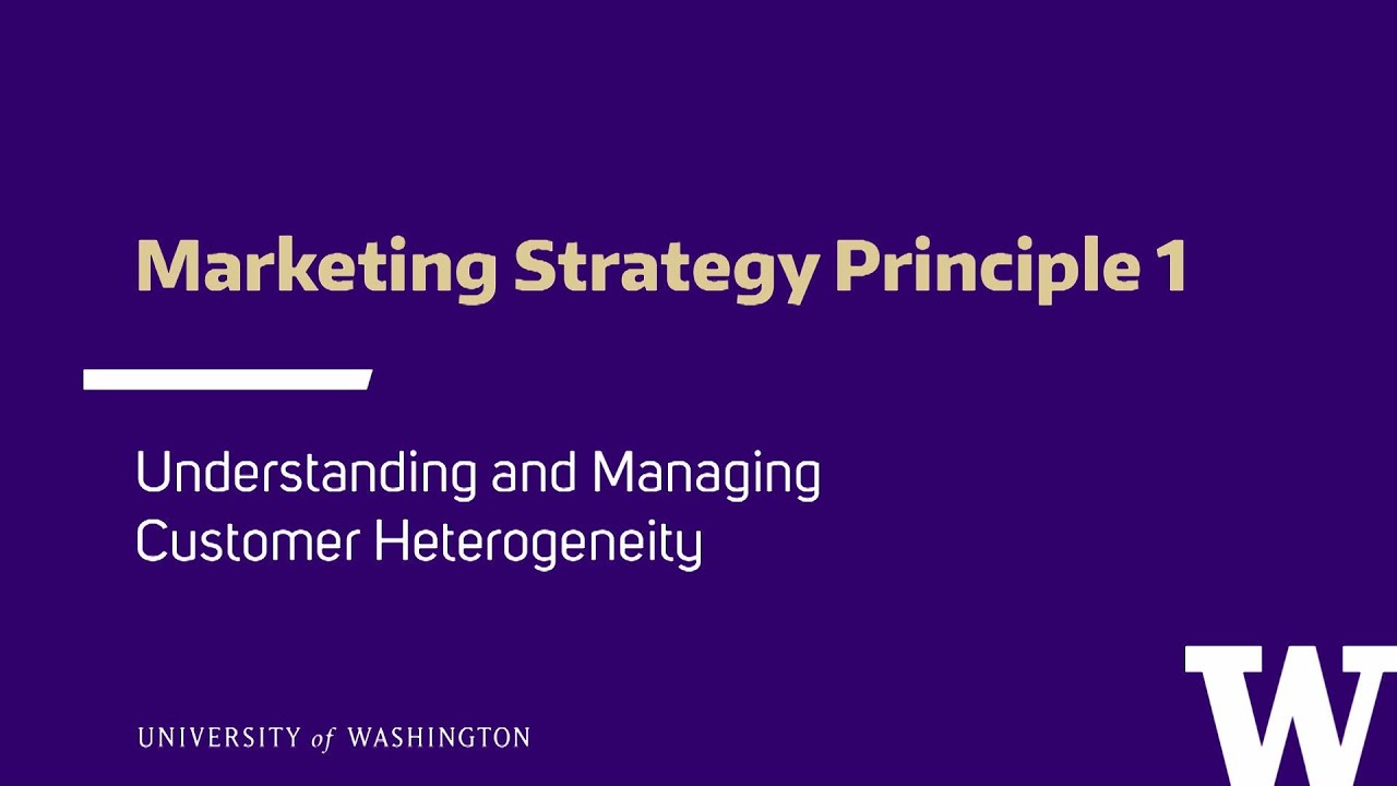 Creating An Effective Marketing Strategy Workshop - Principle 1