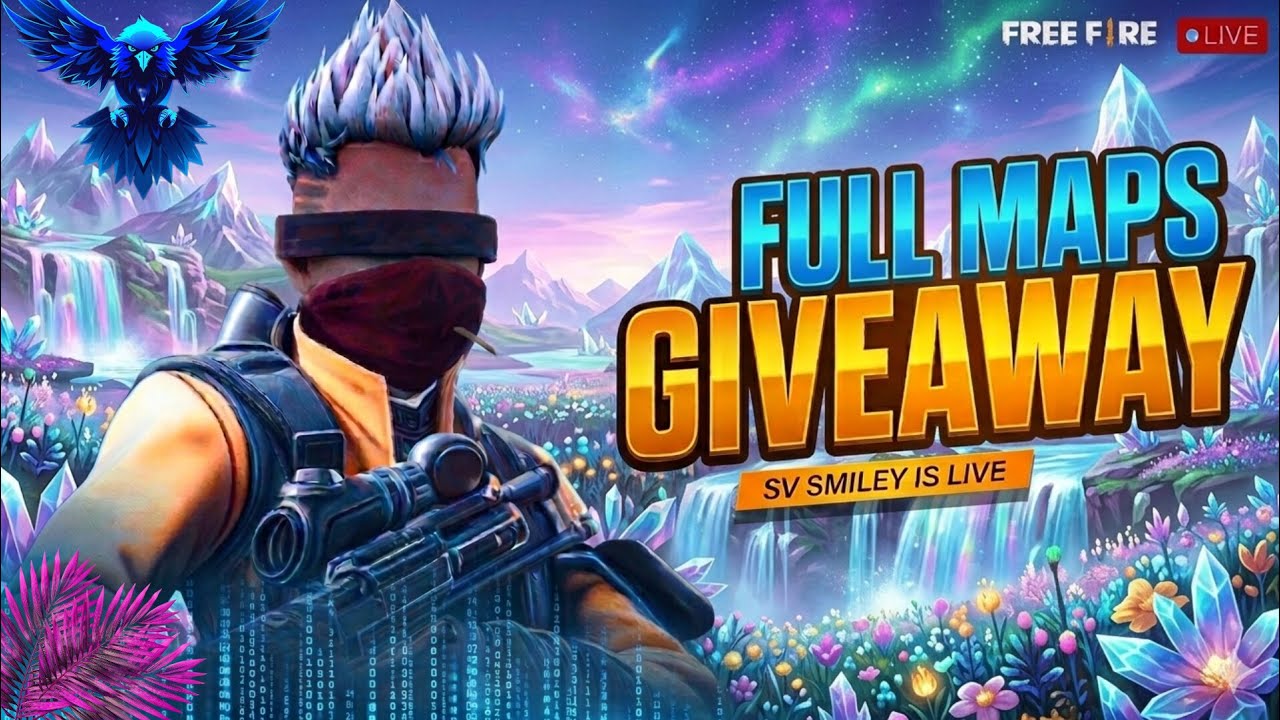 FREE FIRE LIVE || FULL MAP GIVEAWAY || SV SMILEY IS LIVE || #freefire #freefiremax