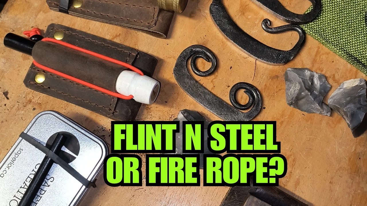 Survival Ignition Test: Flint, Steel, and Fire Rope Challenge