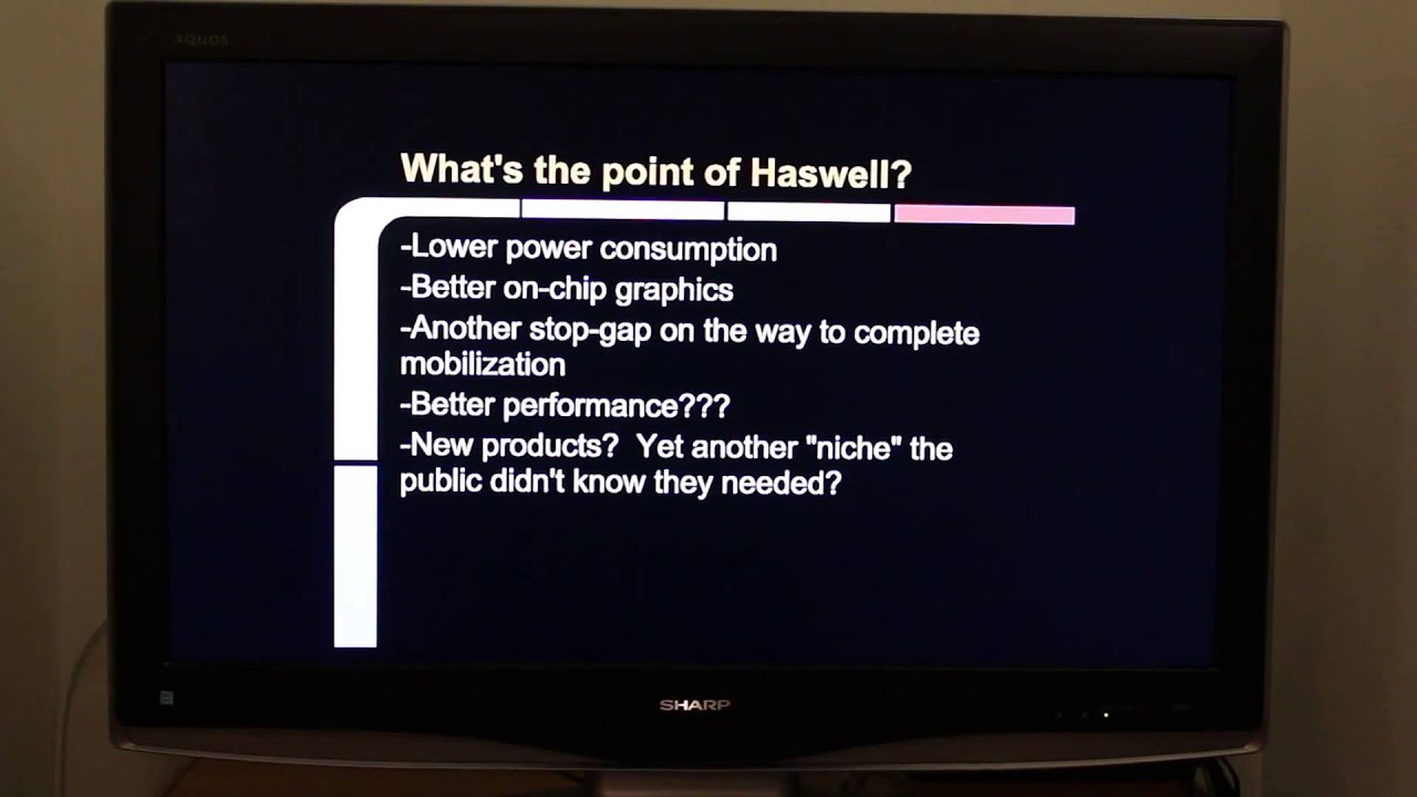 Haswell: Intel's next step to market domination
