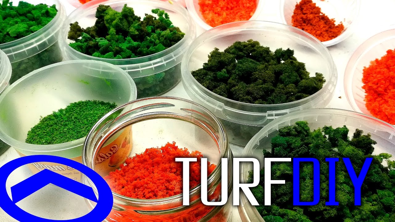 Tu propio TURF casero! Como hacer follaje para árboles