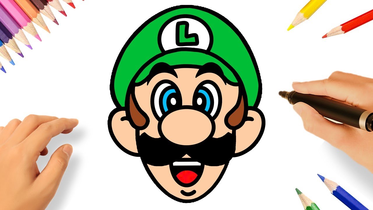HOW TO DRAW LUIGI | MARIO BROS