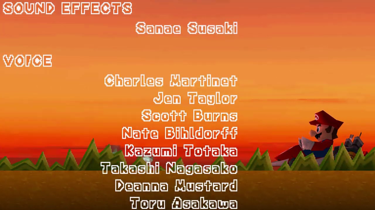 Mario Kart DS Credits - Single Screen Edit