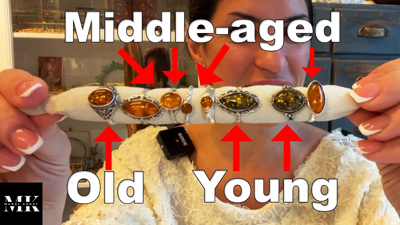 Did you know that AMBER STONE has an age? || Amber silver ring collection | gem jewelry collection