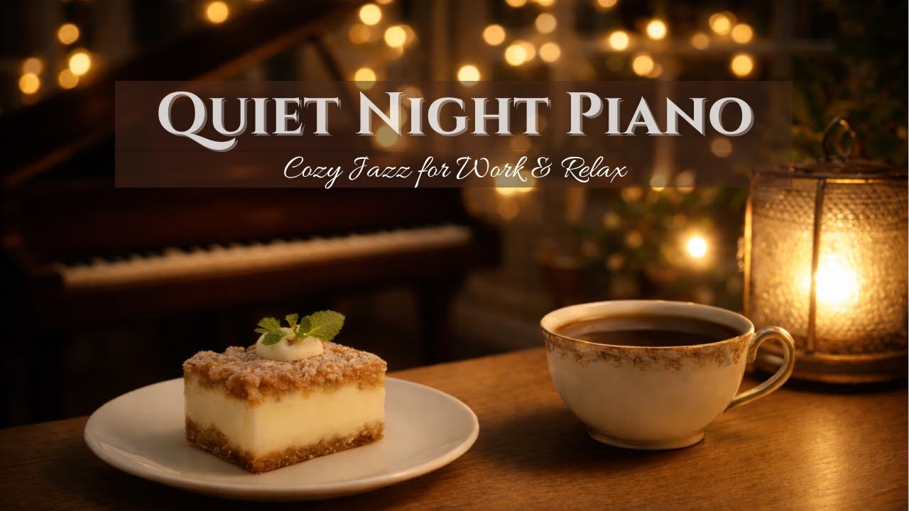 Quiet Cozy Piano ☕ 3 Hours of Slow Jazz for Work & Relax