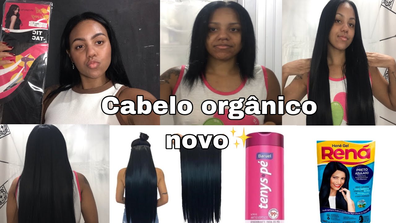 Comprei um cabelo org&acirc;nico tictac novo + cortando e tirando o brilho? Vale a pena?