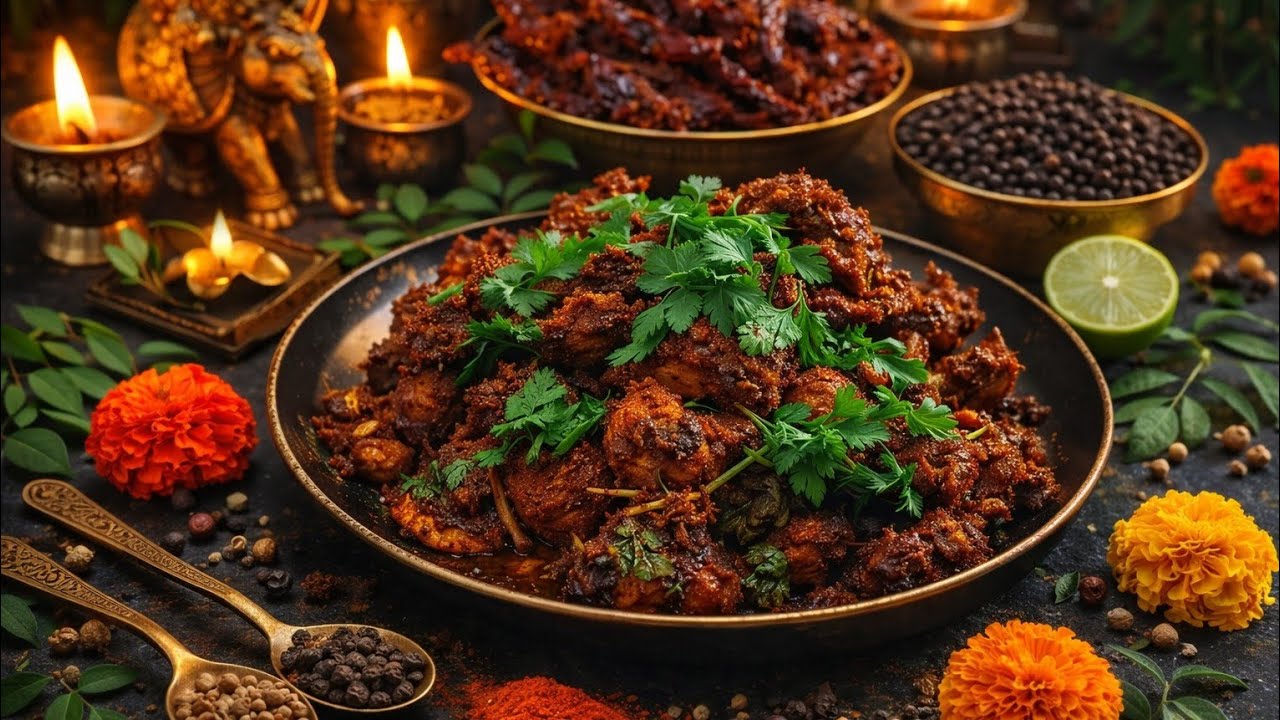 🔥சிக்கன் சுக்கா|Chicken Sukka|Chettinad Style Spicy Chicken Sukka | Dry & Juicy Masala Chicken🍗
