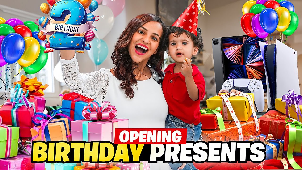 Opening Asher's 2nd Birthday GIFTS from family