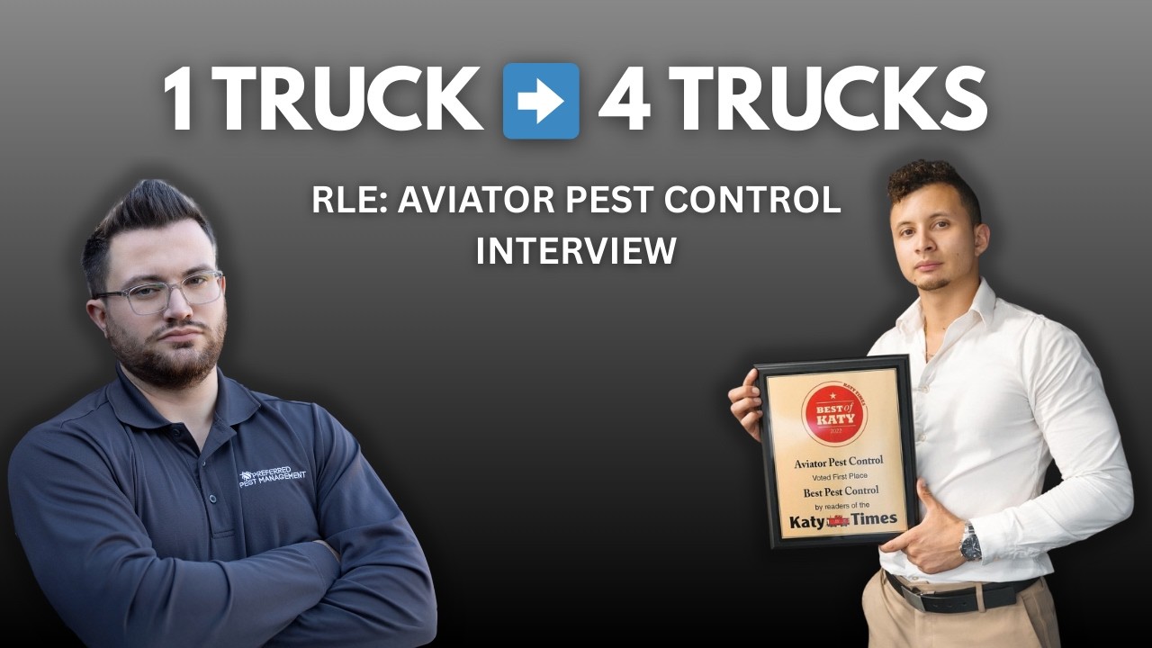 He Grew to 4 Trucks Mostly From Google Maps (Real Life Entrepreneurship ft. Aviator Pest Control)