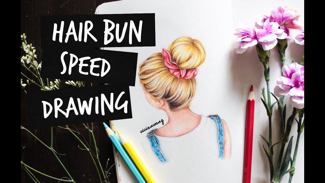 Hair Bun Speed Drawing | Vivian Wong