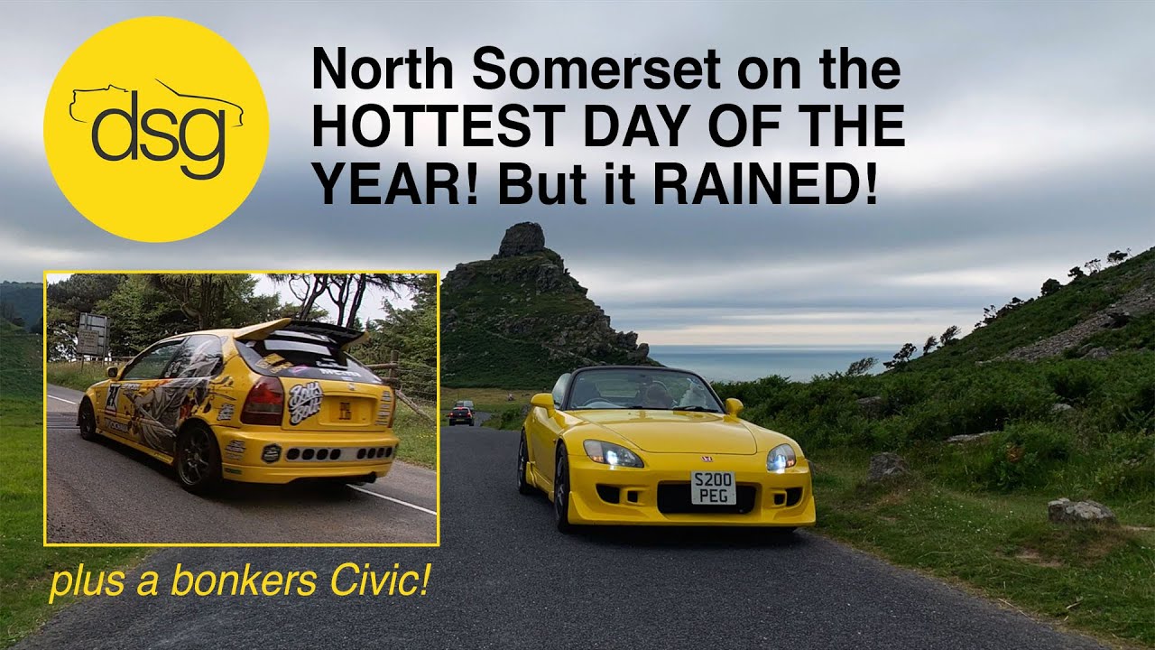 We drove the A39 coast road on the hottest day of the year... and it RAINED!