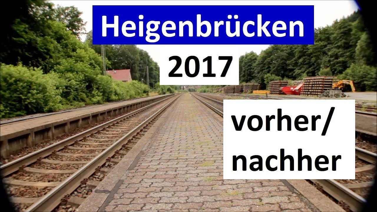 Heigenbrücken - einst Bahnhof, jetzt Haltepunkt anno 2017 - AE #61