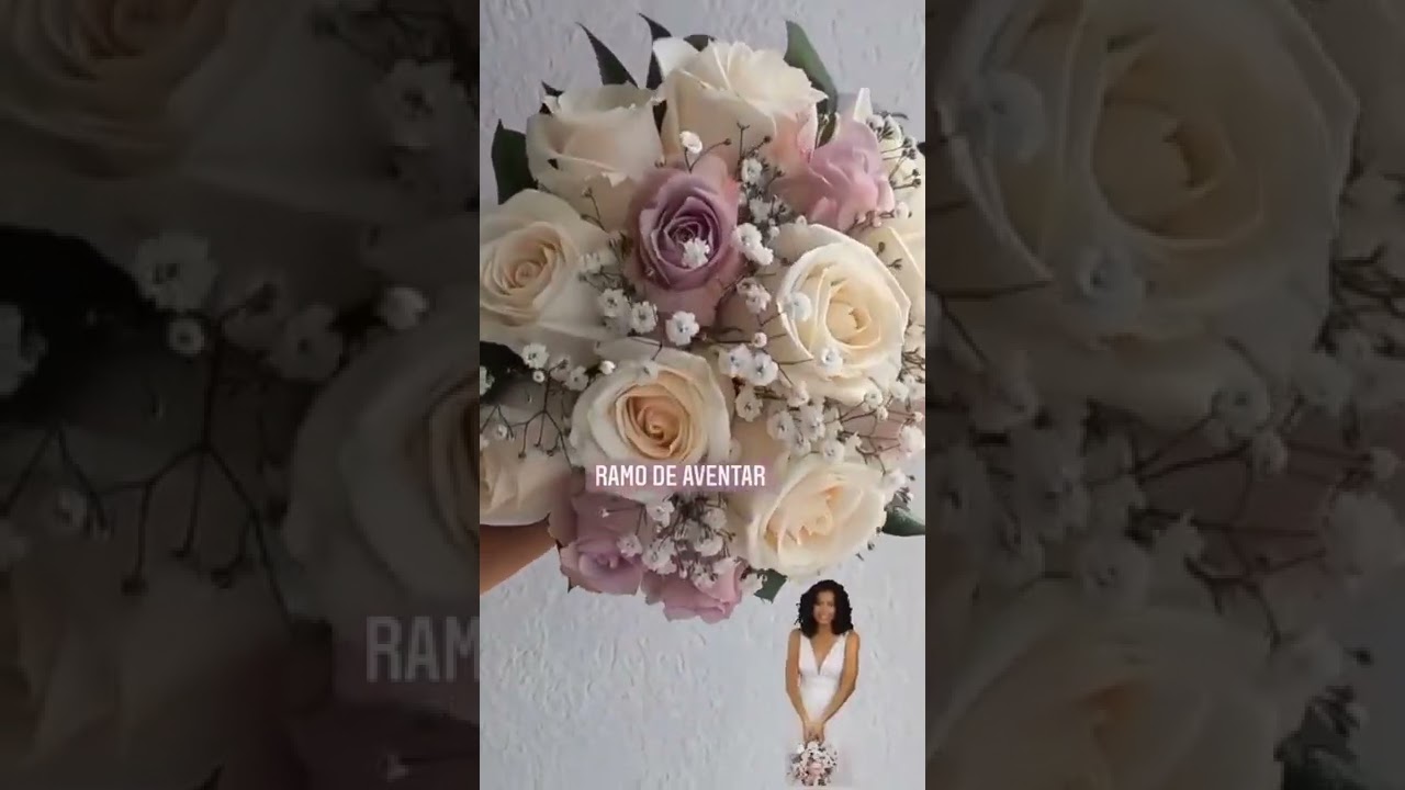 Ramo de flores para novia de aventar....