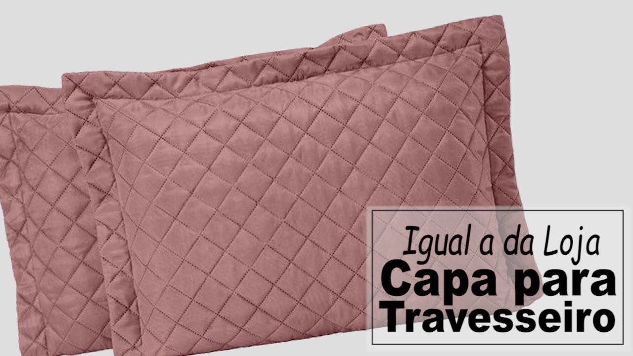 Como fazer Capa para Travesseiro 70x50 PERFEITA E MAIS fácil do mundo