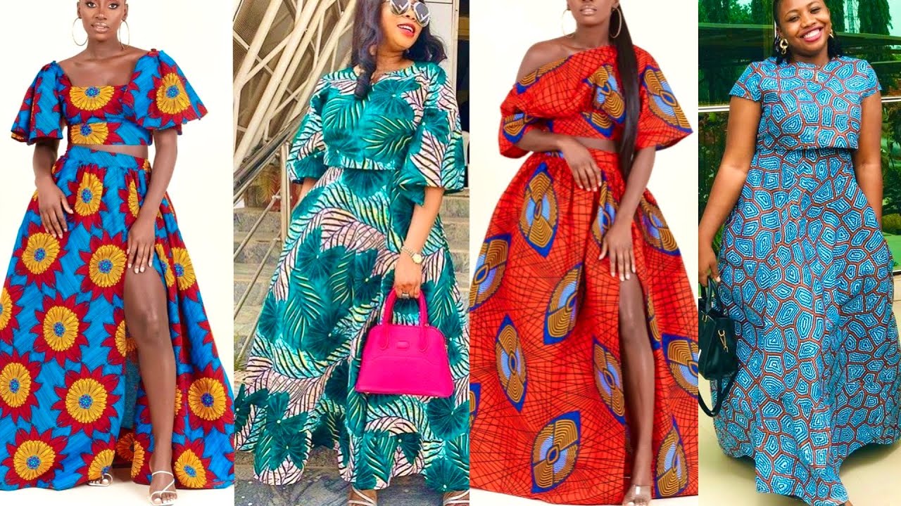 New Ankara Styles 2023: Classy Ankara Long Maxi Skirt & Crop Top Styles | Trendy Ankara Long Skirts