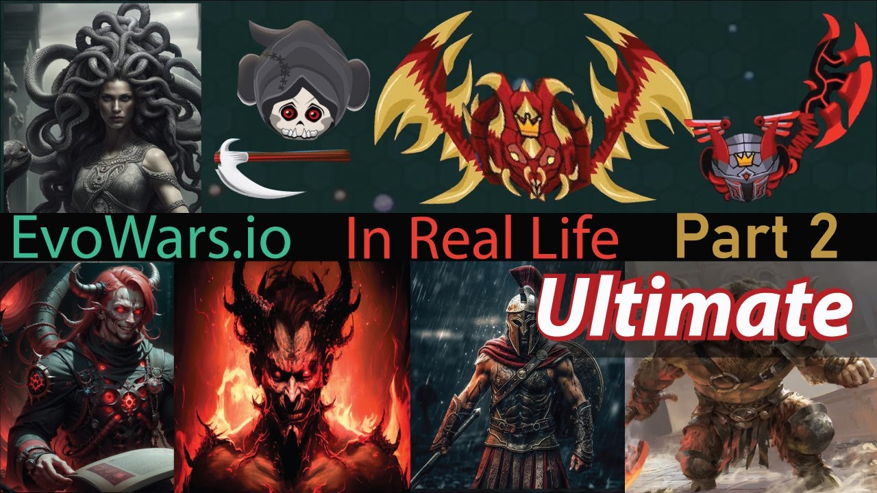 Evowars.io / All character in Real life ! Ultimate Full power. Max level 39/39 ( Holloween special )