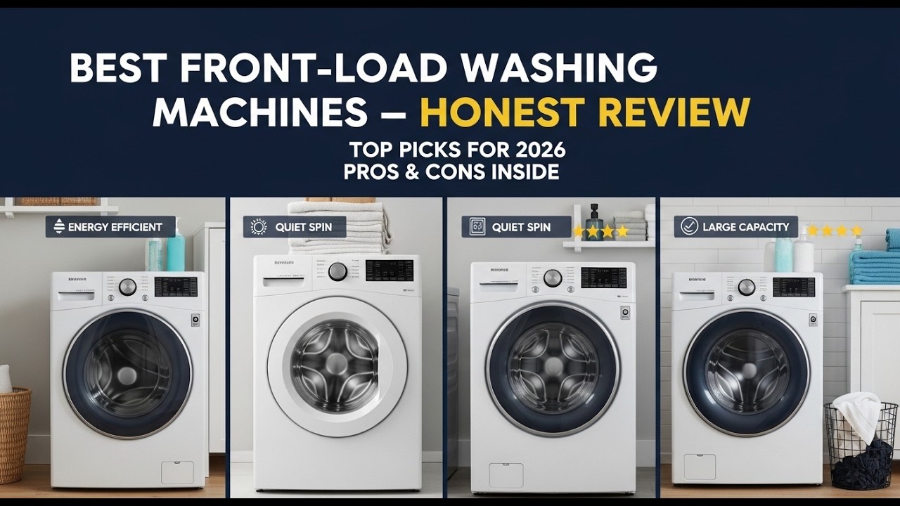 Top 5 Best Front Load Washing Machines   Honest Review 2026 | 5 Washing Machines That Will Last 10+