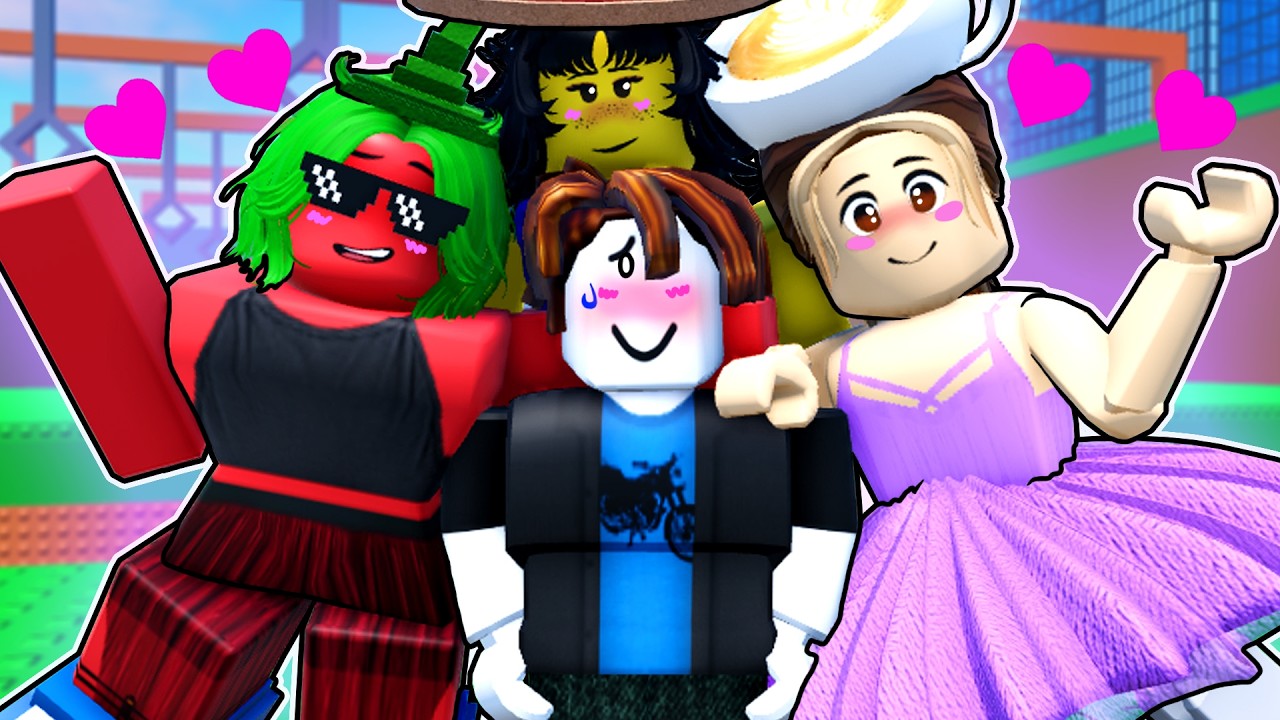 SWING OBBY, BUT THERE ARE ONLY GIRLS!? Roblox Animation