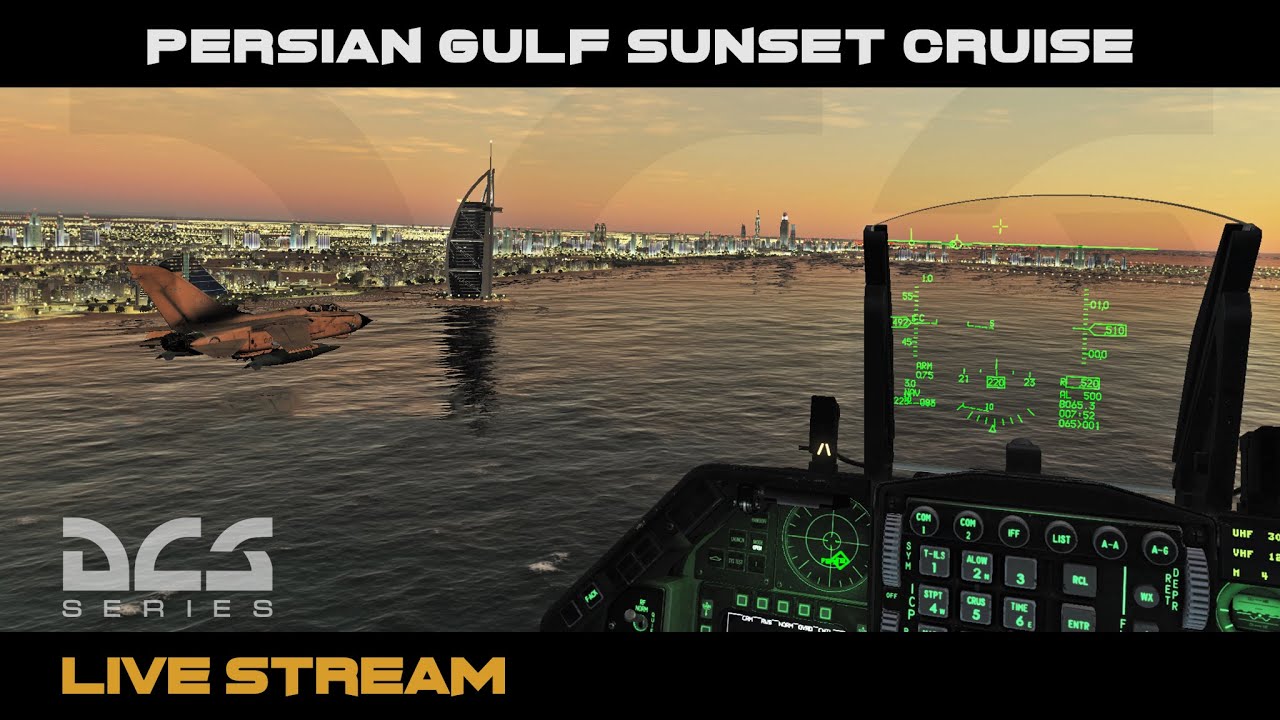Persian Gulf - Sunset Cruise with Four RAF Tornado Gr4 (DCS World)