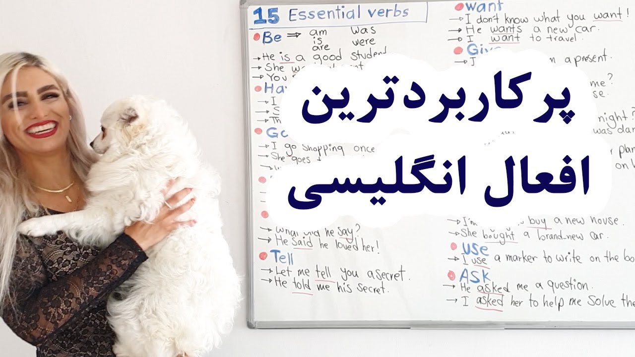افعال بسیار ساده ولی بینهایت پرکاربرد انگلیسی | Most common verbs in English | صفرتاصد پریا قسمت 103