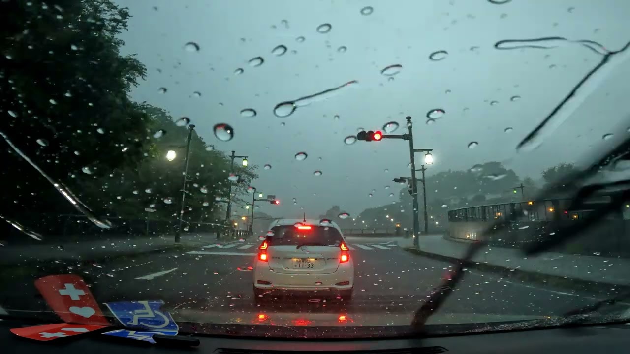 【4K】小田原市街の大雨