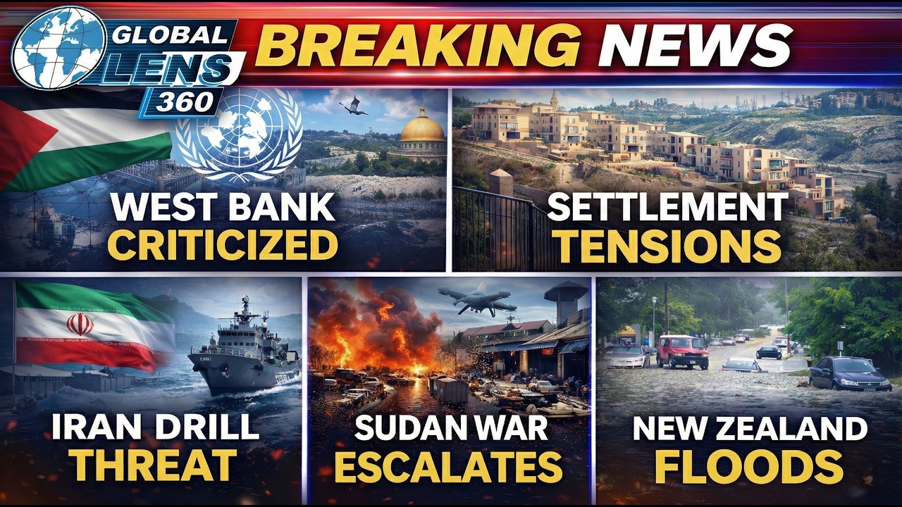 Middle East Tensions Rise | West Bank, Iran Oil Route, Sudan War & Global Floods