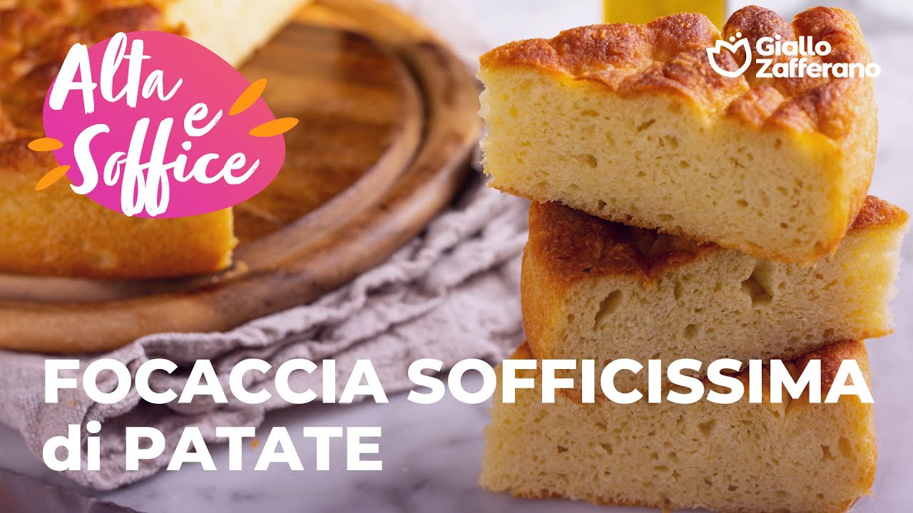 FOCACCIA di PATATE ALTA e SUPER SOFFICE: RICETTA IMBATTIBILE😋🤤🥔