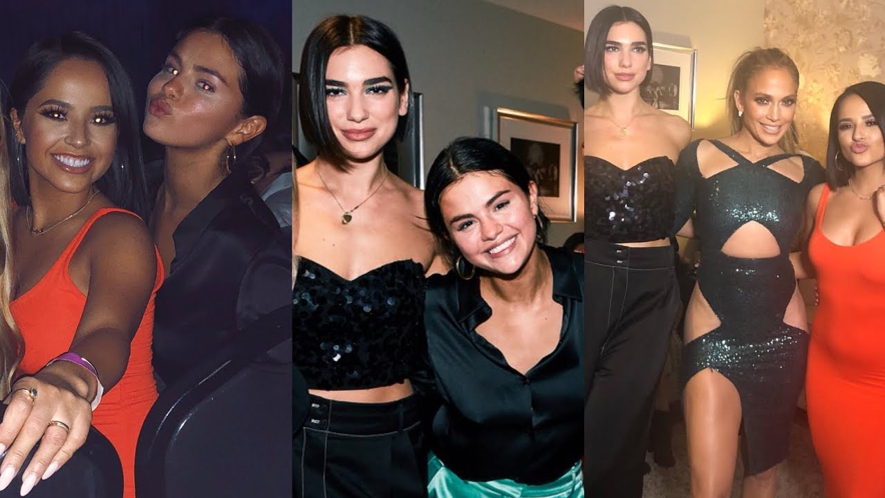 Selena Gomez, Becky G, Dua Lipa & A-Rod At Jennifer Lopez's Concert In Las Vegas 9/22/2018