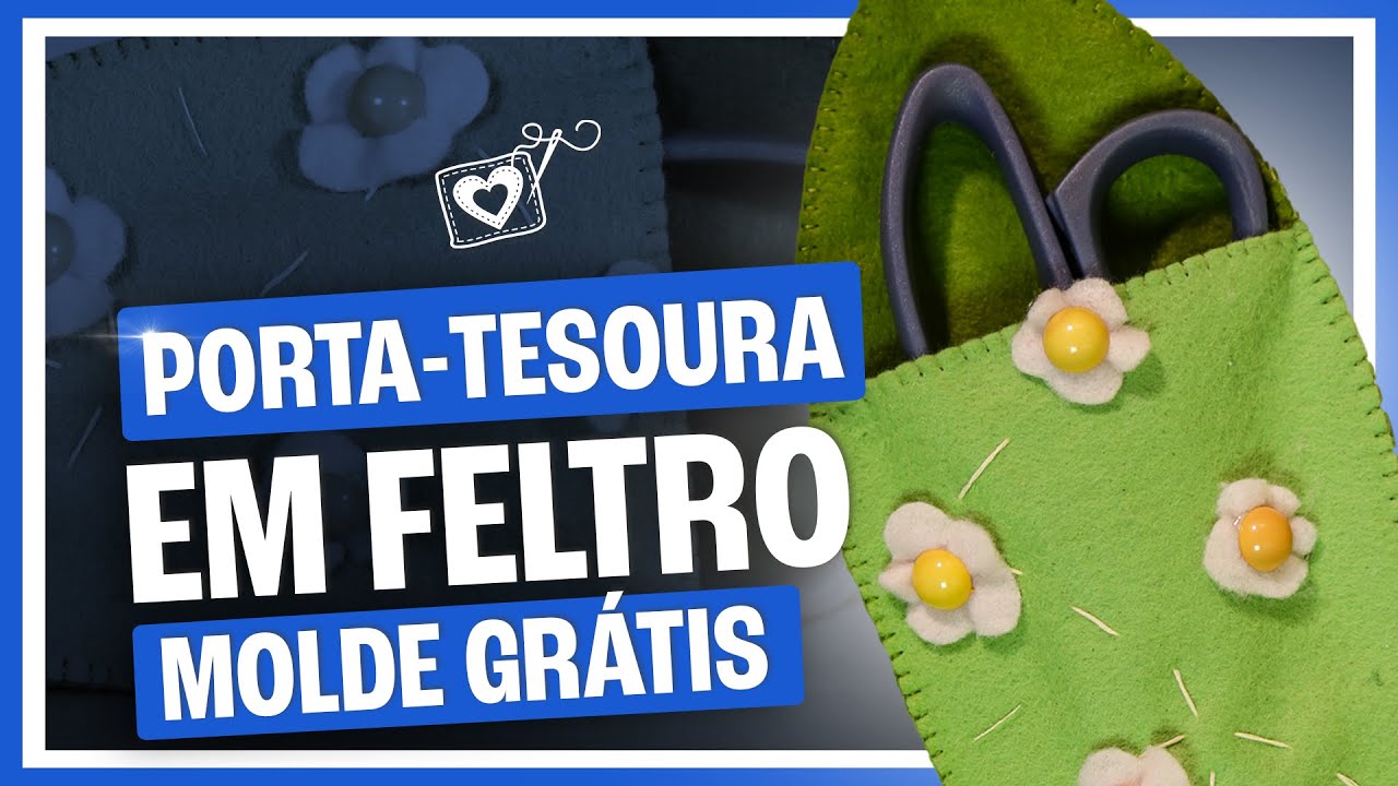 Porta-tesoura em Feltro Fácil de Fazer | passo a passo com Guilherme Henrique