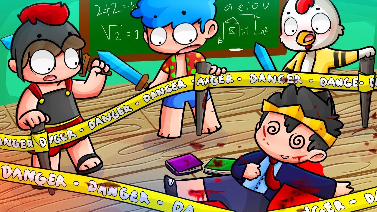 ¿QUIÉN HA ASESINADO AL PROFESOR ELTROLLINO? 🔪🕵️‍♂️ LOS COMPAS VAN A LA ESCUELA 😂 MINECRAFT