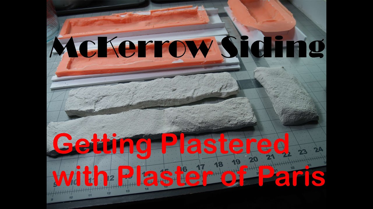 Plaster of Paris casting of custom rock molds