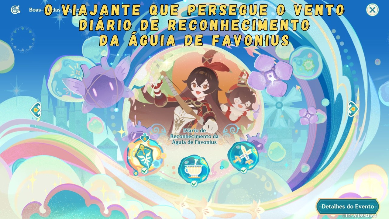 Genshin Impact - Evento: O Viajante que Persegue o Vento: Diário de Reconhecimento da Águia