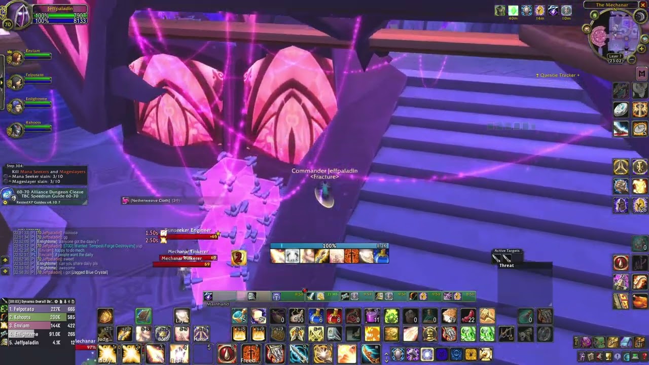 Chill WoW TBC Paladin healing Mechanar