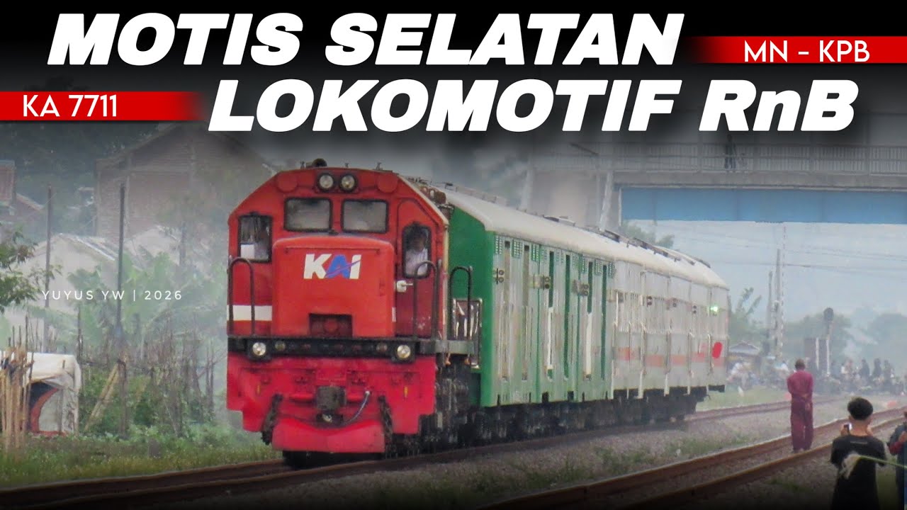 LOKOMOTIF RnB KEMBALI BERDINAS MOTIS SELATAN | Lokomotif CC 201 83 46 JR RnB 🔴🔵