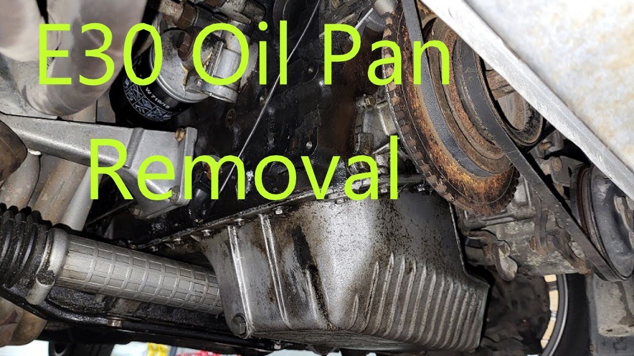 BMW E30 Oil Pan Gasket Replacement (without removing oil pump)