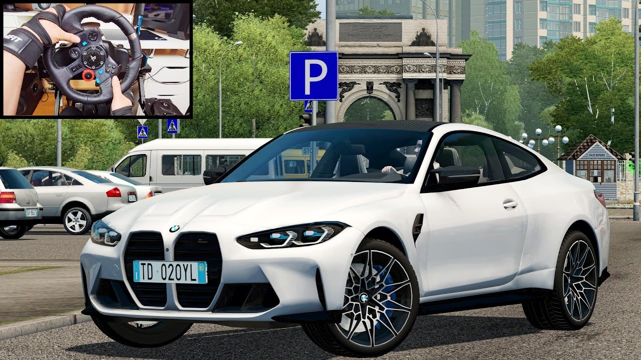 2021 BMW M4 Coup&eacute; G82 - City Car Driving | Logitech G29